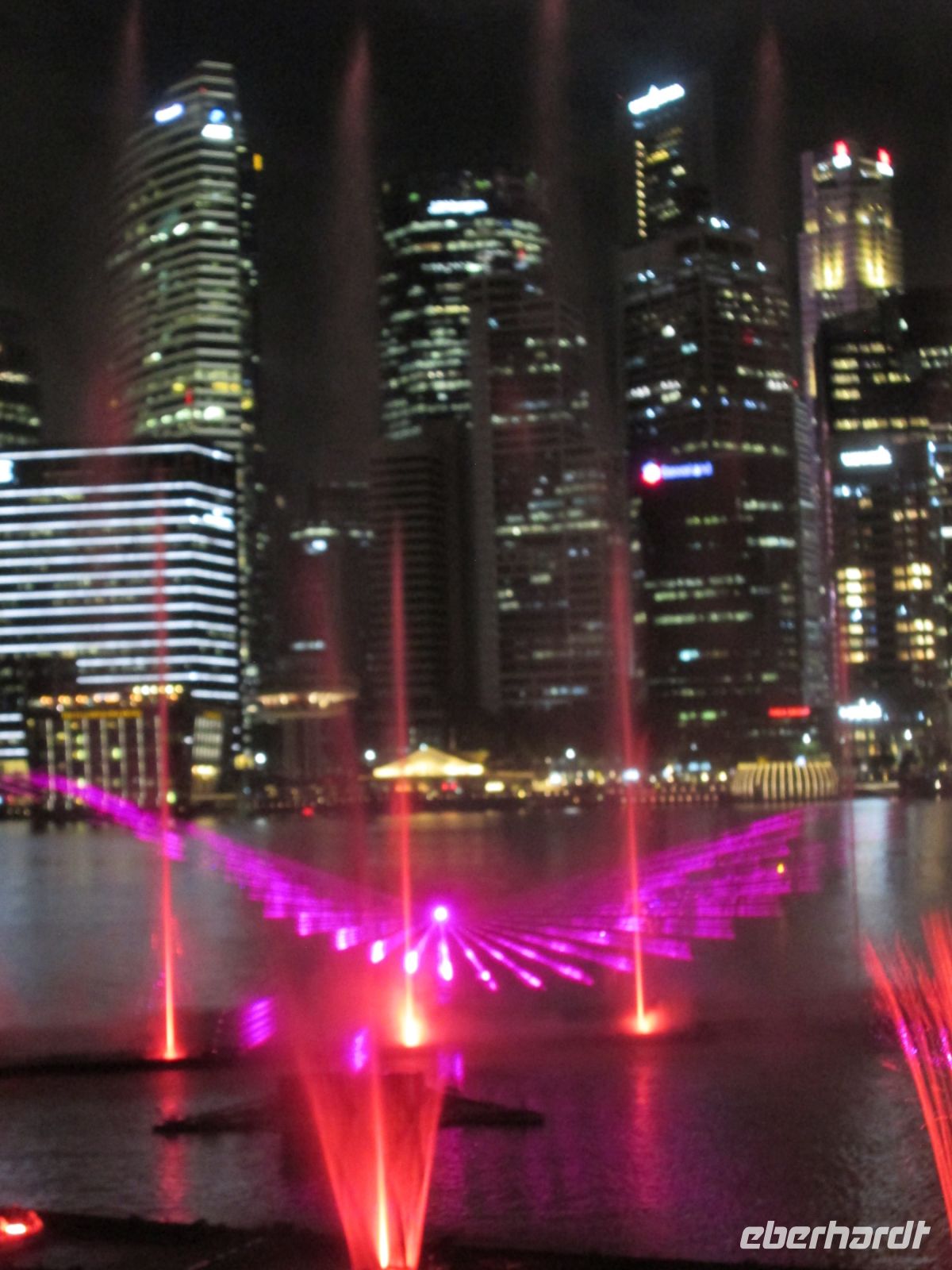 Wasser- und Lasershow