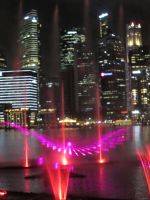 Wasser- und Lasershow