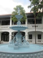 Brunnen im Raffles Hotelkomplex