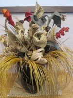 ein Kunstwerk aus Flachs