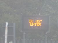 Warten vor dem einspurigen Homer Tunnel