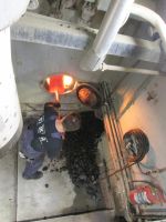 ,...welche mit Kohle beheizt wird