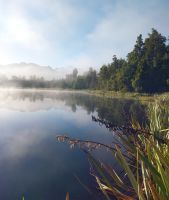 Morgenstimmung am Lake Matheson