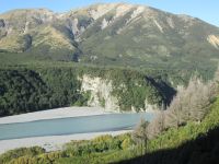Waimakariri Tal vom Kiwi Rail aus