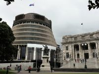 Neuseeland Nordinsel - Wellington - Parlamentsgebäude (Bienenstock)