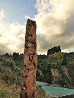 Neuseeland Südinsel - Aussichtspunkt am Rakaia River