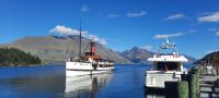 Neuseeland Südinsel -  Queenstown  - altes Dampfschiff Earnslaw