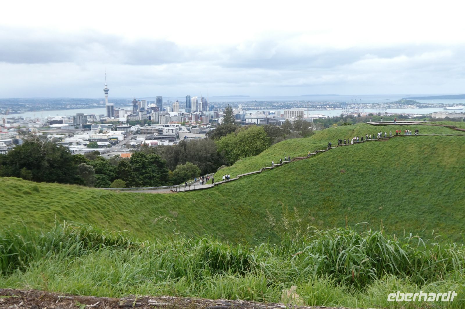 Blick vom Aussichtspunkt auf Auckland