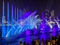 2. Reisetag – Singapur bei Nacht – Lichtshow vor dem Marina Bay Sands