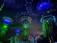 2. Reisetag – Singapur bei Nacht – Gardens by the Bay – Lichtershow
