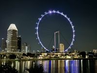 2. Reisetag – Singapur bei Nacht – Riesenrad Singapore Flyer