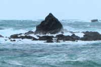 Fels in der Brandung