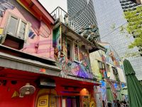 3. Reisetag – Stadtrundfahrt in Singapur – Wandgemälde in Kampong Glam