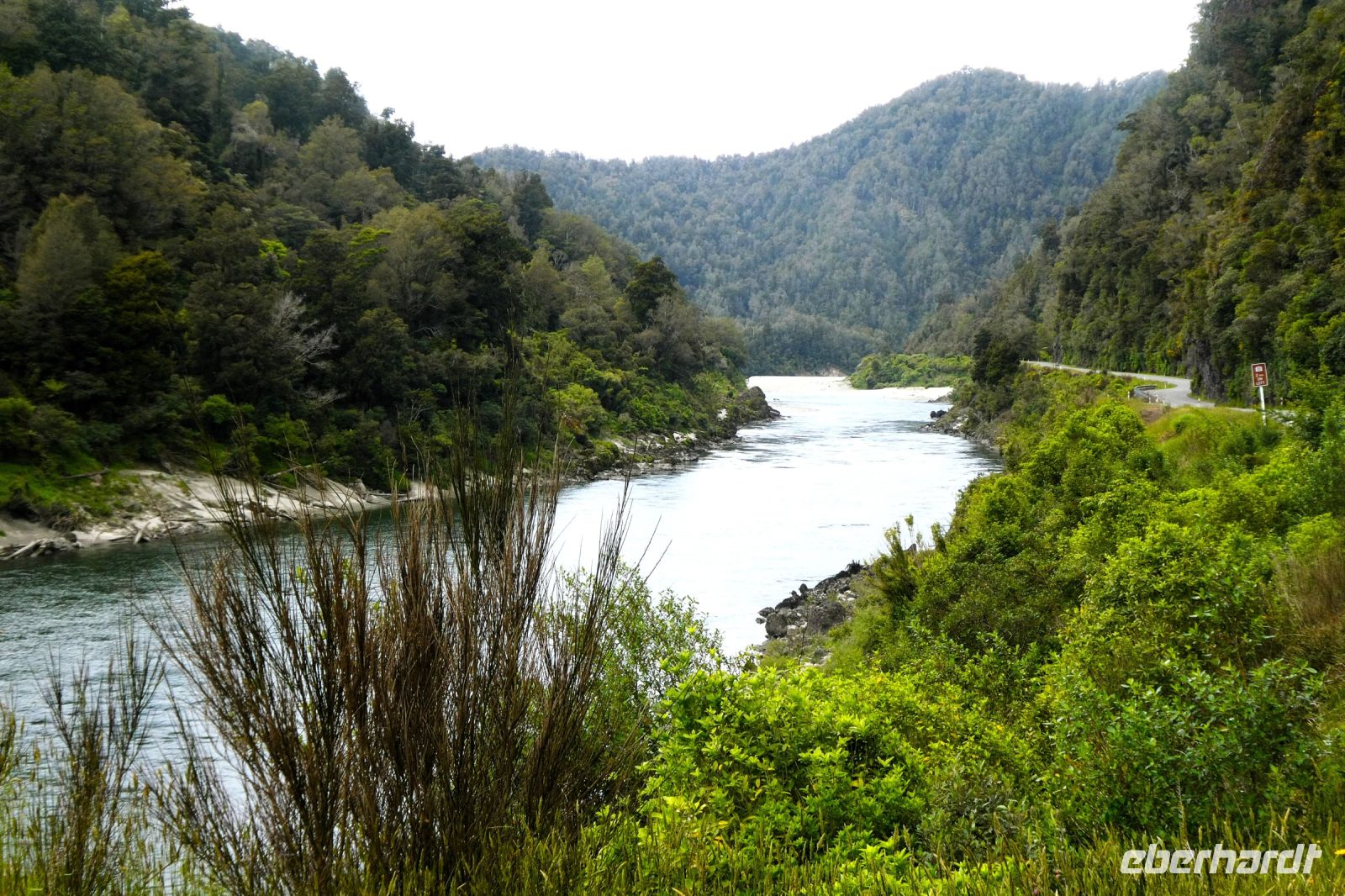 entlang des Buller Flusses in Richtung Westcoast