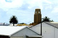 Blick auf das Rathaus von Westport