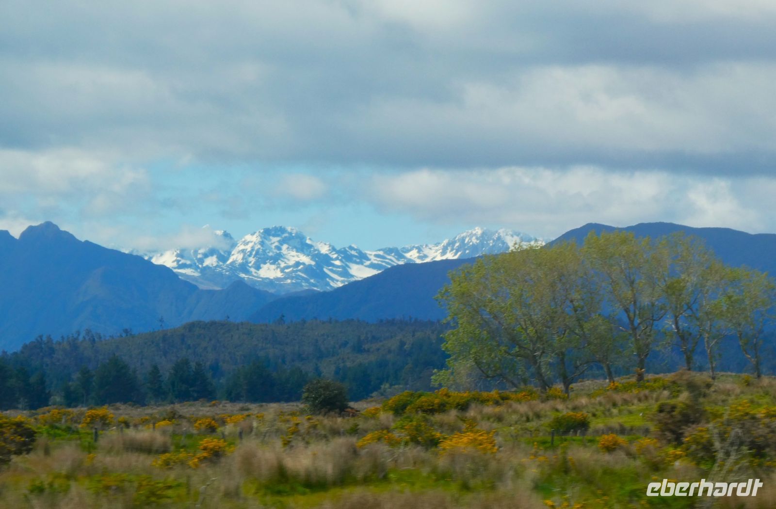 Blick auf die Bergkette