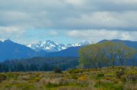 Blick auf die Bergkette