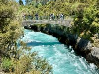 10. Reisetag – Von Rotorua zum Nationalpark – Huka Falls bei Taupo