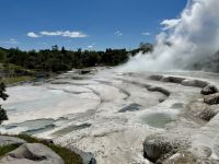 10. Reisetag – Von Rotorua zum Nationalpark – Maori-Führung durch die Wairakei Terraces & Thermal Health Spa