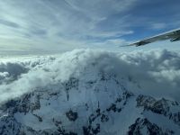 13. Reisetag – Von Kaikoura zum Lake Tekapo – Rundflug zum Aoraki/Mount Cook – Mount Cook in den Wolken