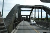 Steinbrücke über den Clutha-Fluss