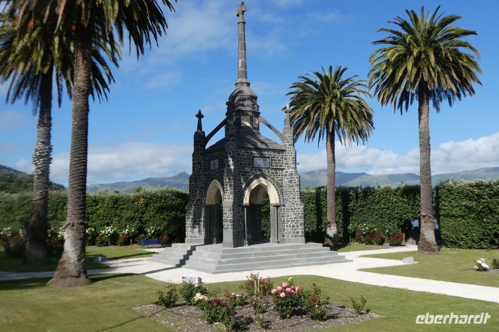 ein Denkmal für Soldaten in Akaroa