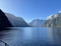 16. Reisetag – Vom Milford Sound nach Queenstown – Milford Sound am Morgen