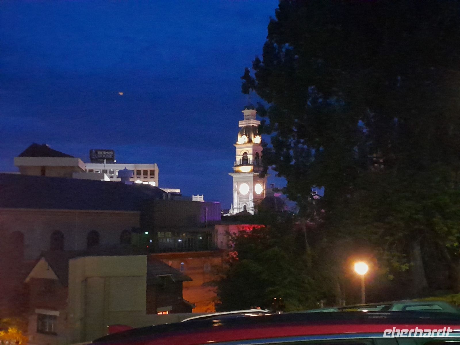 Nachtaufnahme in Dunedin