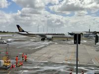 21. Reisetag – Rückflug nach Deutschland – Unser Flugzeug von Christchurch nach Singapur