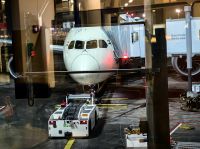 Die Maschine von Singapur Airlines ist riesig