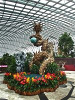 Flower Dome, Gardens by the bay. Singapur