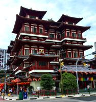 Buddhistischer Tempel in China Town, Singapur
