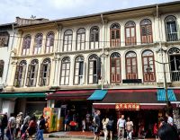 Alte Kolonialarchitektur in China Town von Singapur