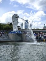 Merlion, das Wahrzeichen von Singapur