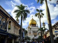 Sultan Moschee im arabischen Viertel von Singapur