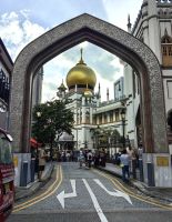 Sultan Moschee im arabischen Viertel von Singapur