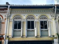 Schöne Fassaden im arabischen Viertel von Singapur