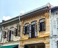 Kolonialfassaden in Little Arabia in Singapur