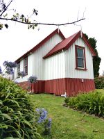 Kleine Kapelle am Kauri Museum in Matakoe