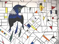 Fliesen in der Hundertwassertoilette in Kawakawa