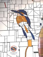 Eisvogel in der Hundertwassertoilette in Kawakawa