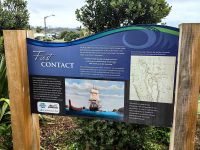 Erster Kontakt mit Europäern auf der Coromandel Halbinsel