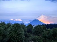 Mount Ngauruhoe im Anendrot
