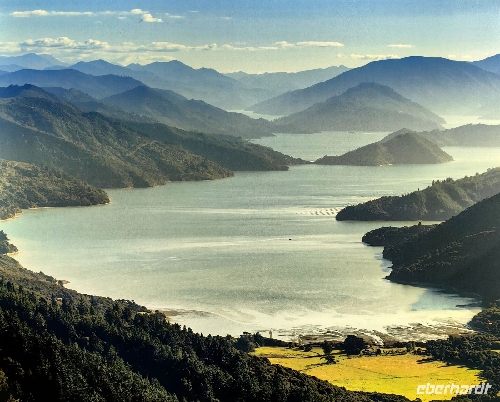 Marlborough Sound, die Passage zwischen Wellington auf der Nordinsel und Picton auf der Südinsel
