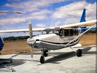 Kleinmaschine für die Walbeobachtung aus der Luft, Kaikoura