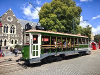 Stadtrundfahrt in Christchurch? -Mit dieser Bimmel kein Problem
