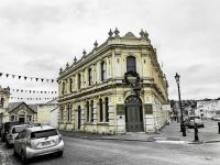 Vintagebild Oamaru Hafenviertel