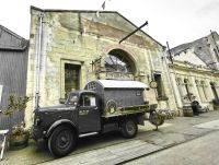 Vintagebild vom alten Lieferwagen