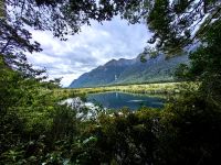 Mirror Lake an der Milford Sound Road