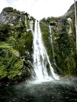 Milford Sound Wasserfall